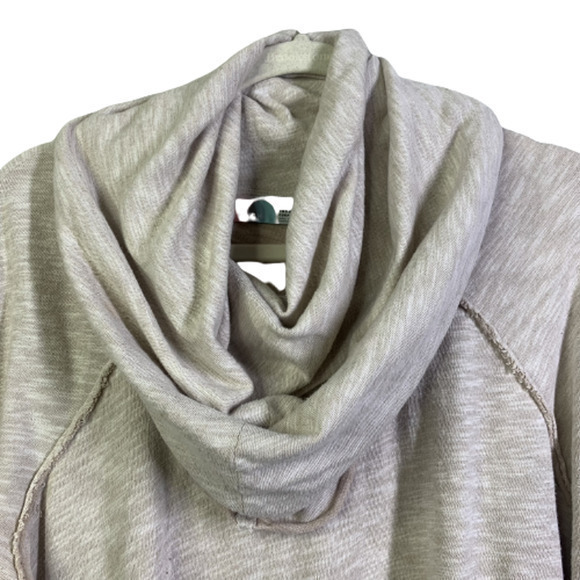 FREE‎ PEOPLE x Beach Cocoon Beige Cowl Neck Top - Picture 3 of 10